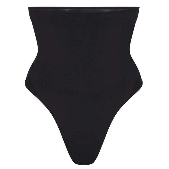 NEW SKIMS Seamless Sculpt High Waisted-Thong‎ Onyx Size S - Picture 1 of 7